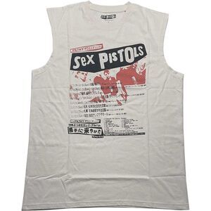 Sex Pistols Unisex Adult Filthy Lucre Diamante Embellished T-Shirt / Natural